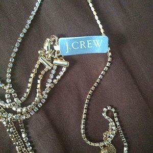 Double Layer Crystal Studded Necklace